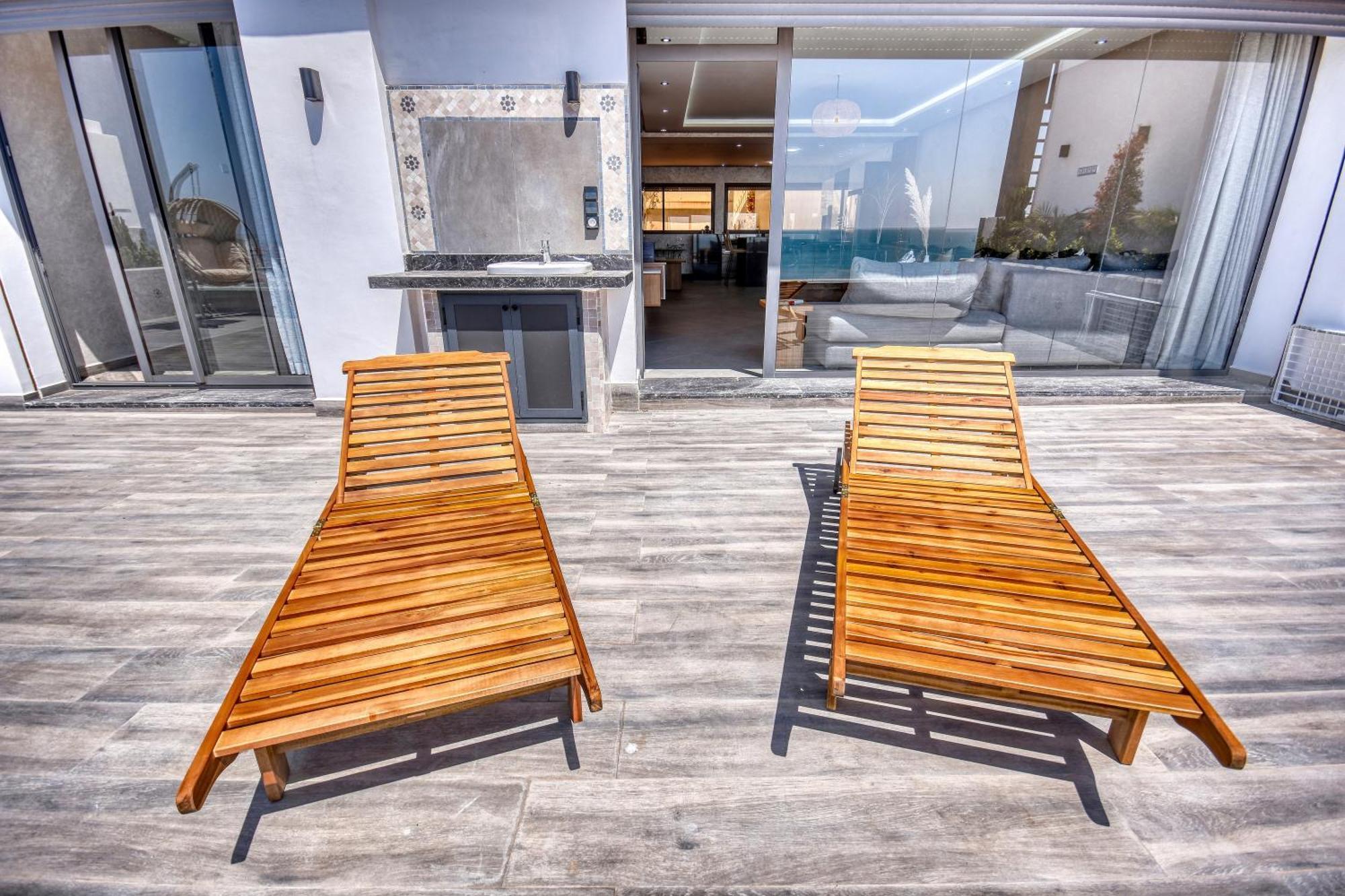 Luxury Seafront Appartement 6-7P Agadir Exterior foto