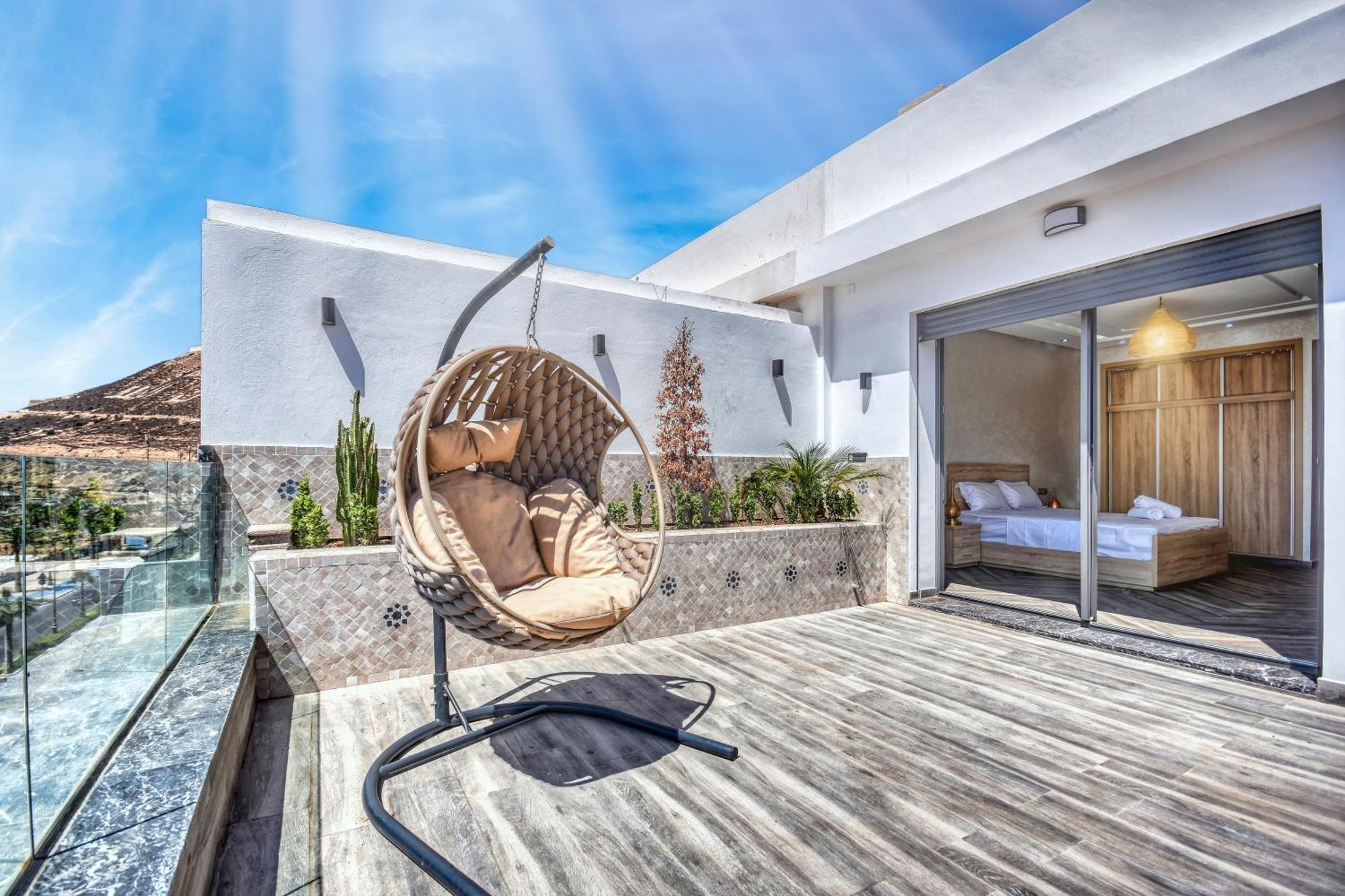 Luxury Seafront Appartement 6-7P Agadir Exterior foto