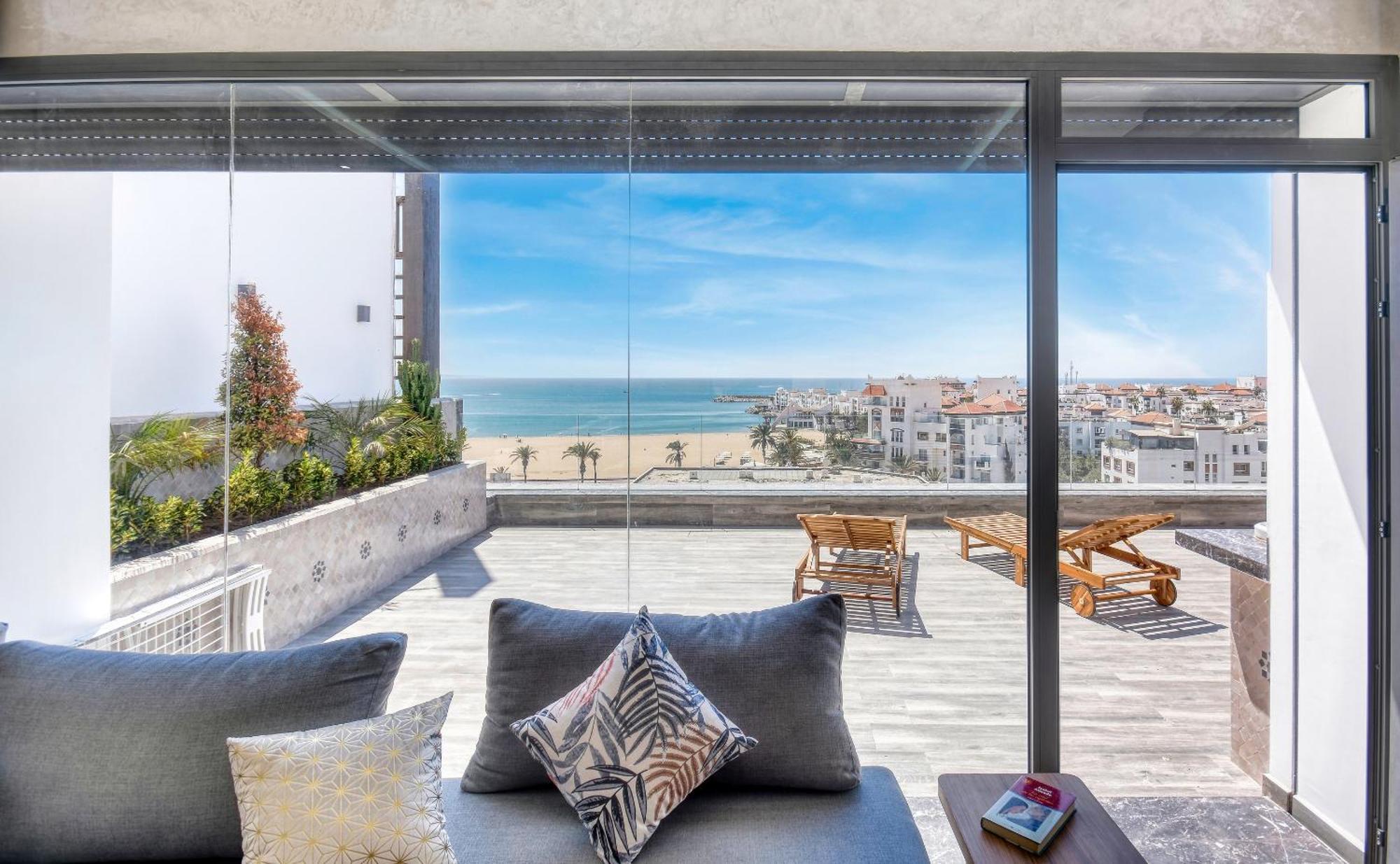 Luxury Seafront Appartement 6-7P Agadir Exterior foto
